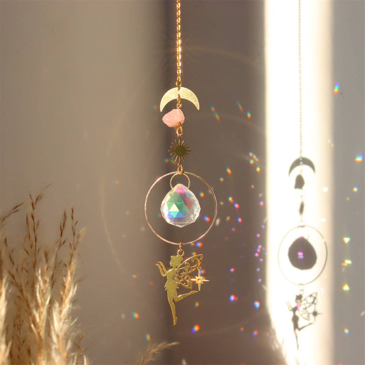 3+ Metal Butterfly Crystal Suncatch Hangings DPH1926: C1