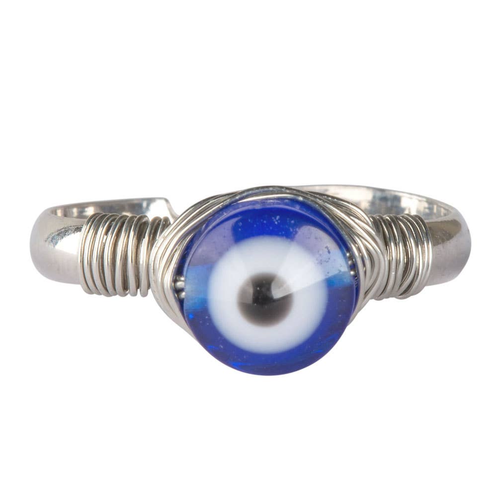 Evil Eye Adjustable Ring - Touch of Mystique