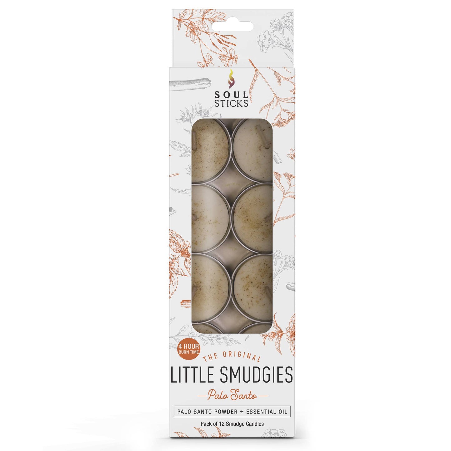 Soy Smudge Candle, Palo Santo - Little Smudgies (12 pk.)