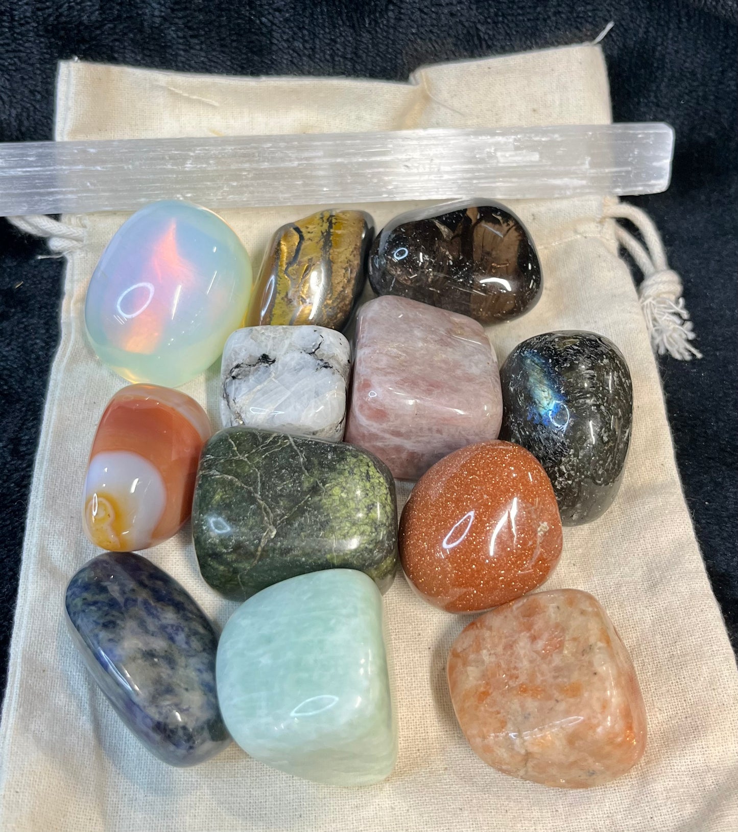 Keepers Korner Top Crystal Picks - 12 Assorted Tumbled Stones