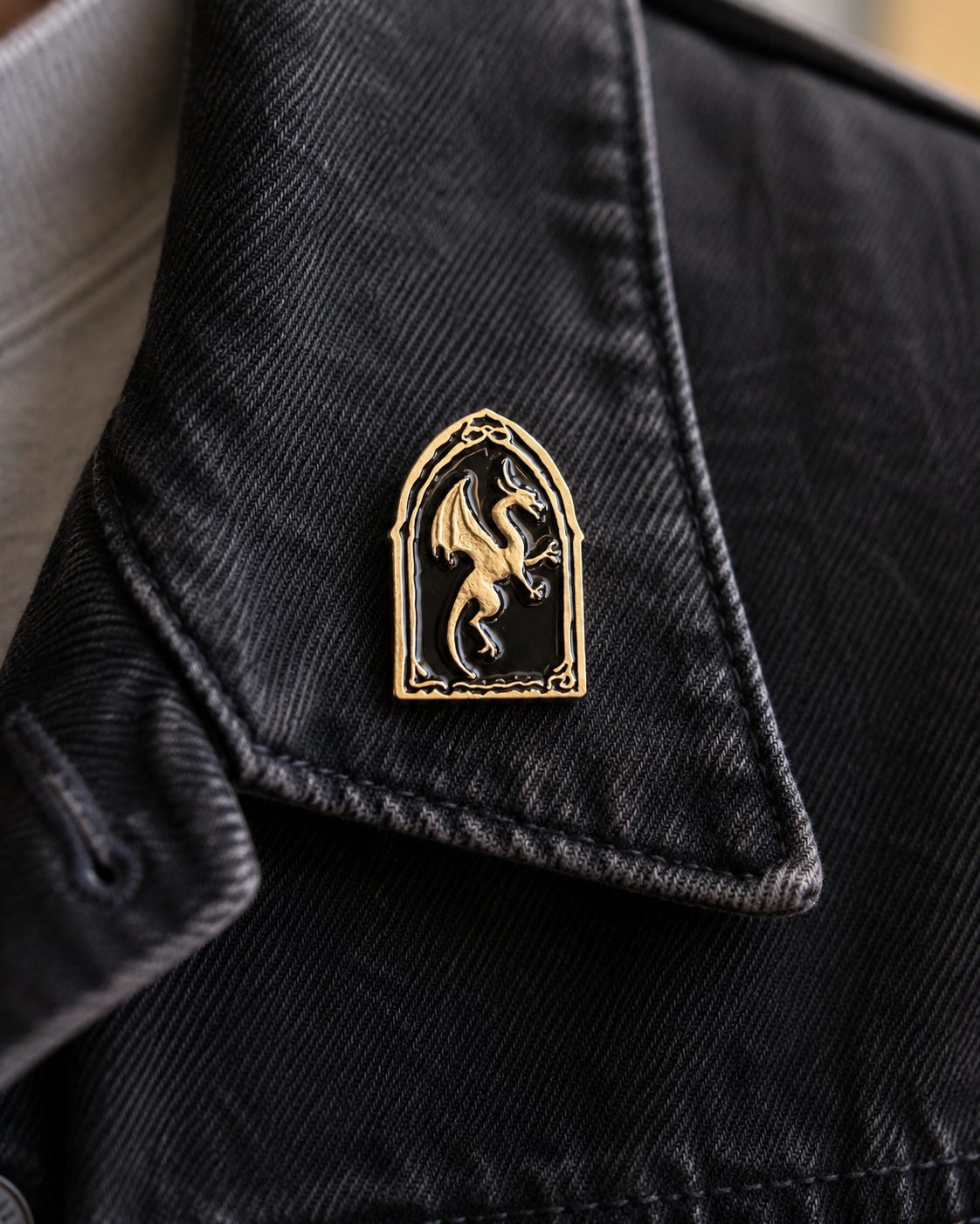 Ancient Wyvern Crest Pin