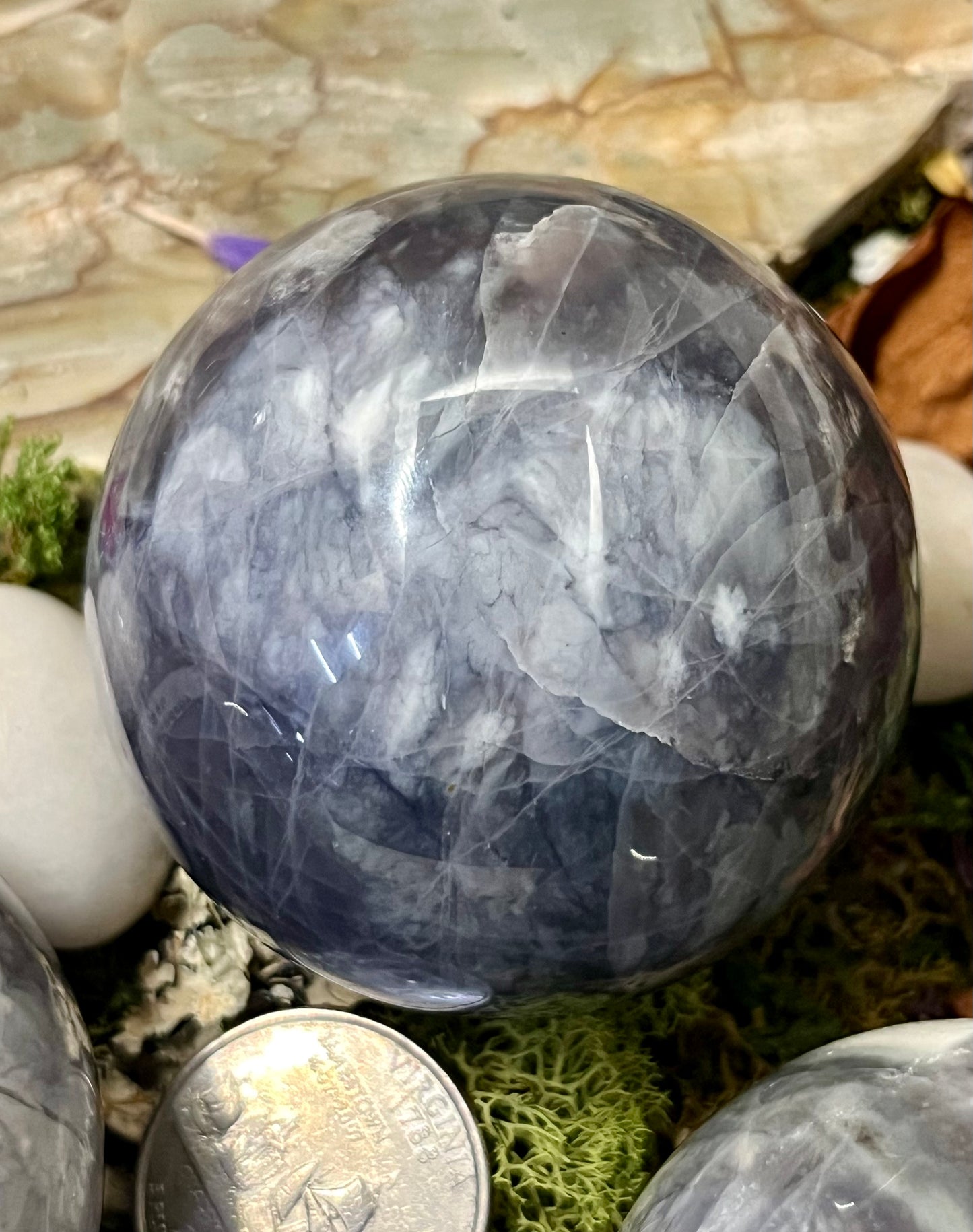 Purple Chalcedony Sphere