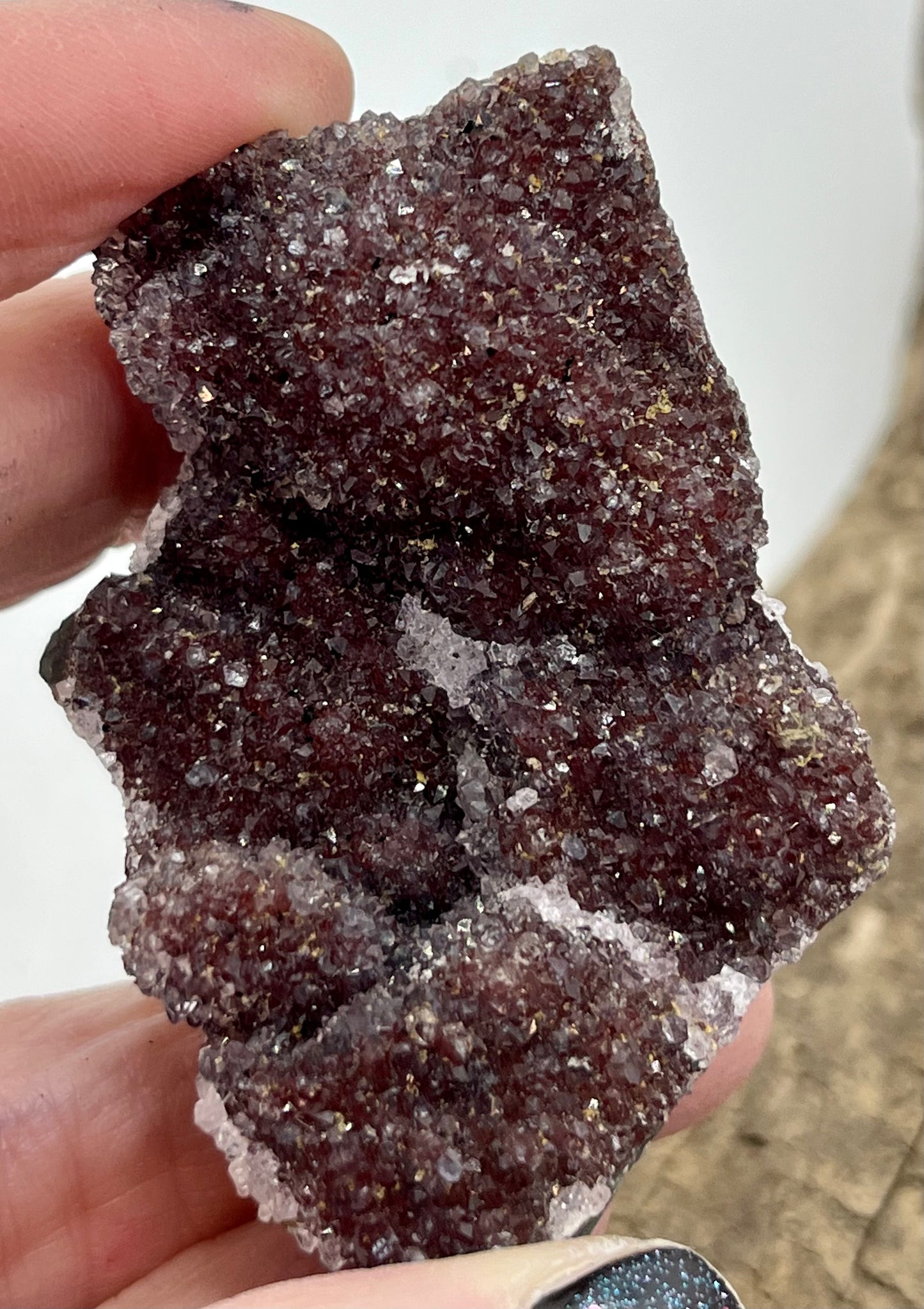 Red or Strawberry Amethyst Clusters