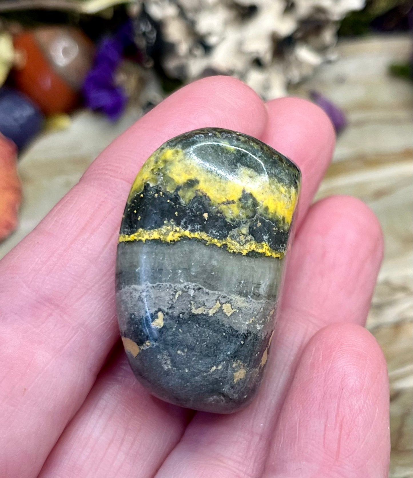 Bumblebee Jasper Tumbled