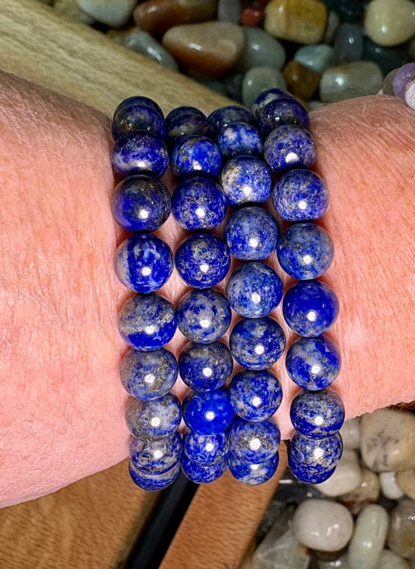 Lapis Lazuli Natural 8mm Bead Bracelet