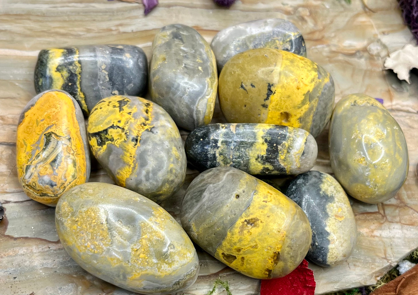 Bumblebee Jasper Tumbled