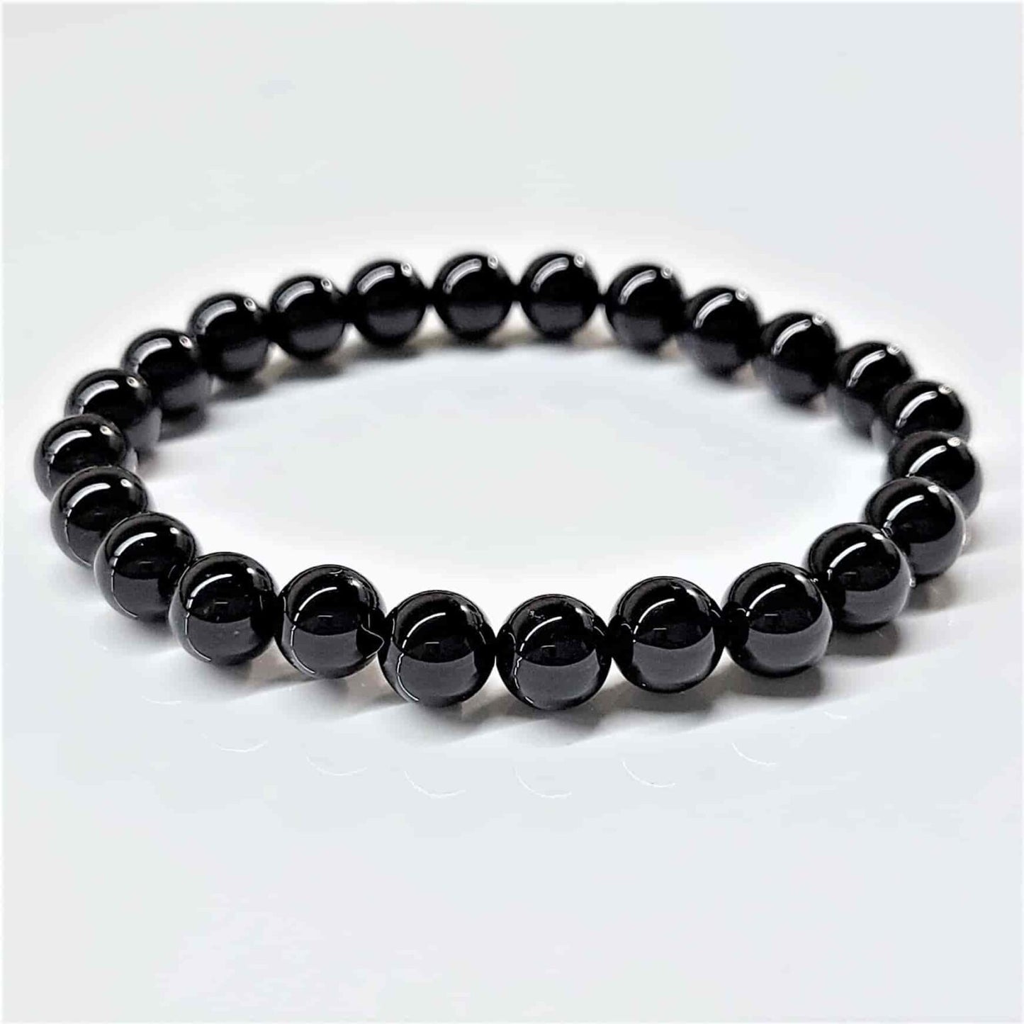 Black Onyx 8mm Bead Bracelet