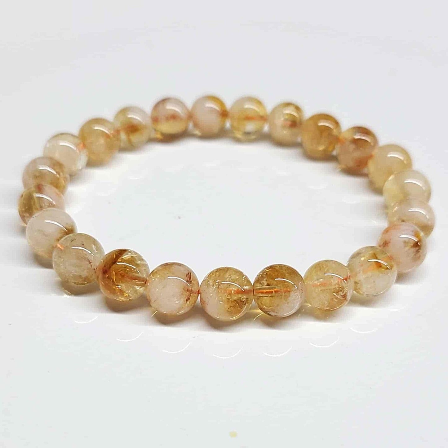 Citrine 8mm Bead Bracelet