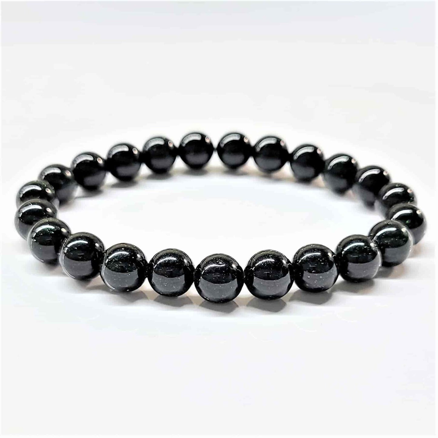 Green Goldstone 8mm Bead Bracelet