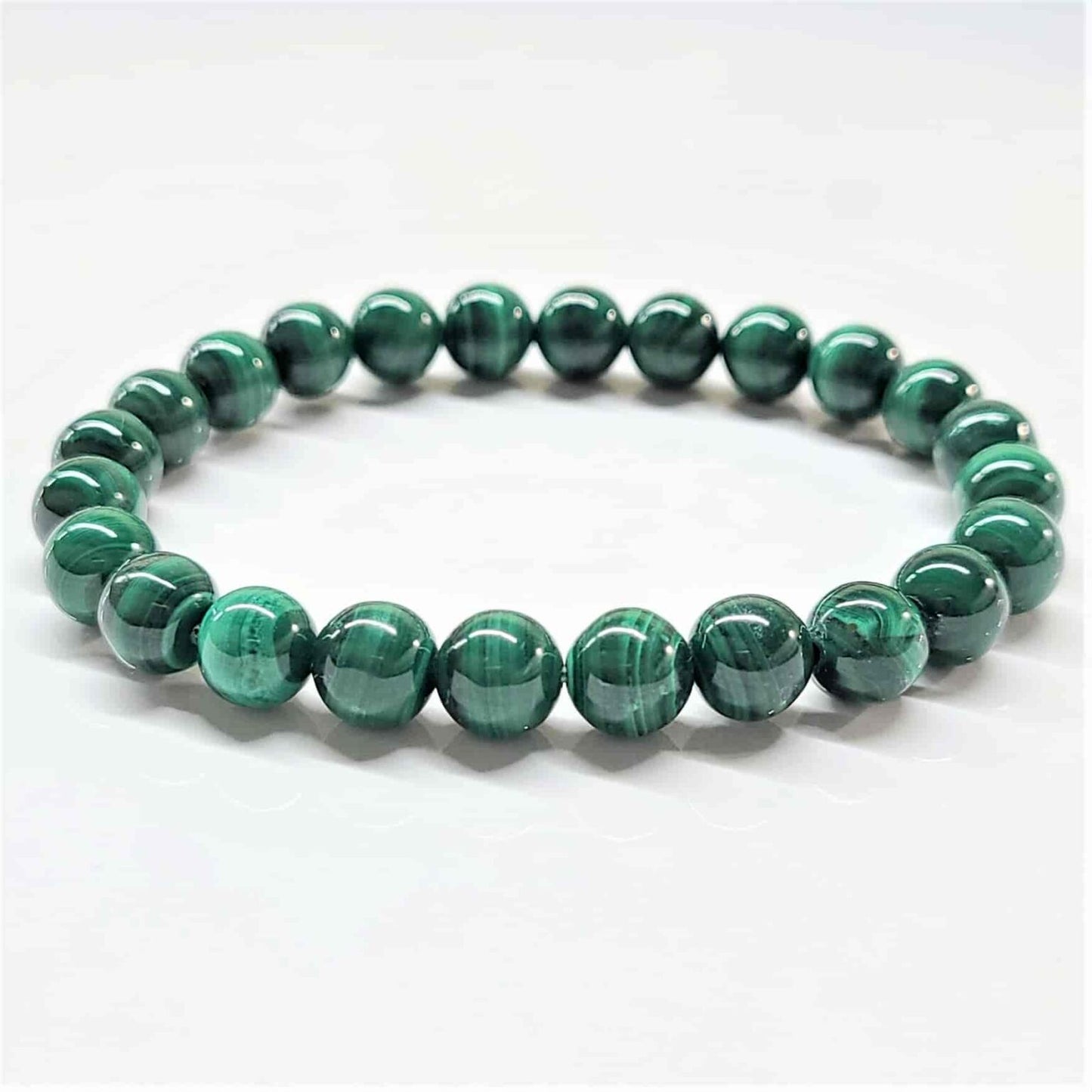 Malachite 8mm Bead Bracelet