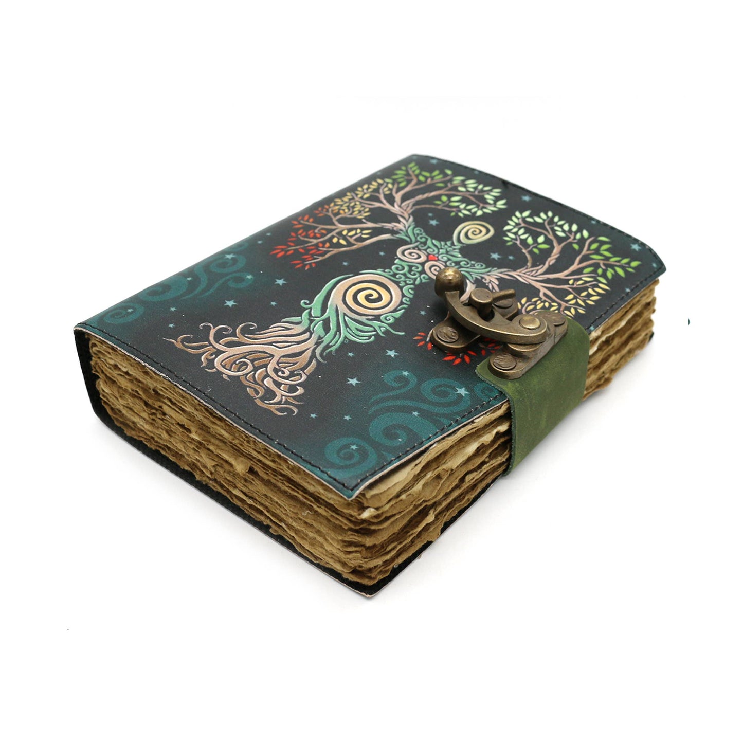 Blank Leather Journal - Embossed Goddess of Life (5 x 7 in.)
