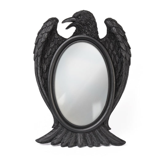 Black Raven Free Standing Mirror
