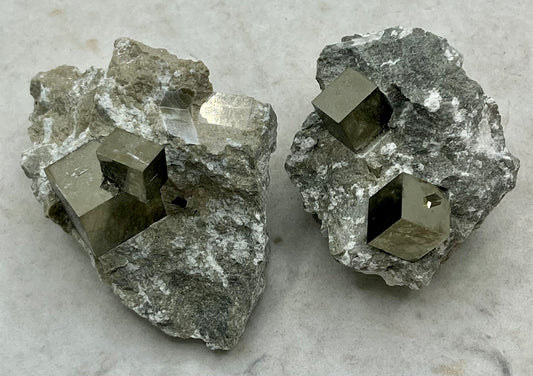 Spanish Pyrite Cube in the Matrix