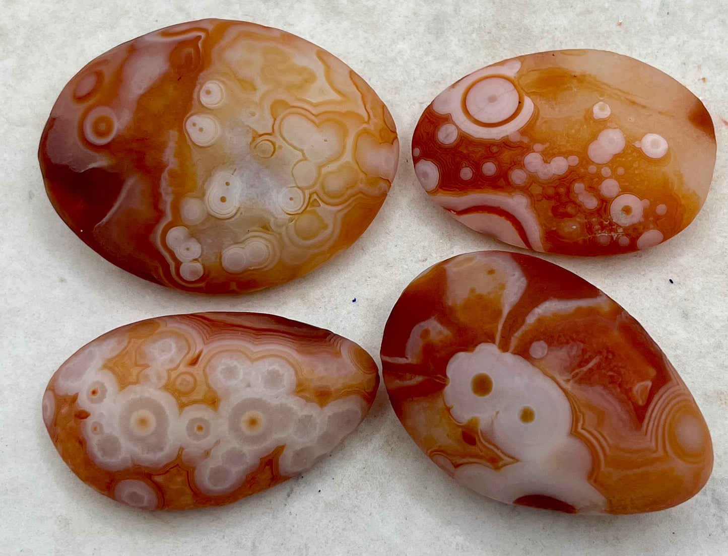 Birds Eye Rhyolite Palm Stone