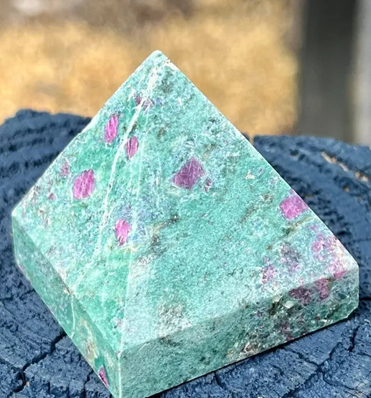 Ruby in Zoisite Pyramid