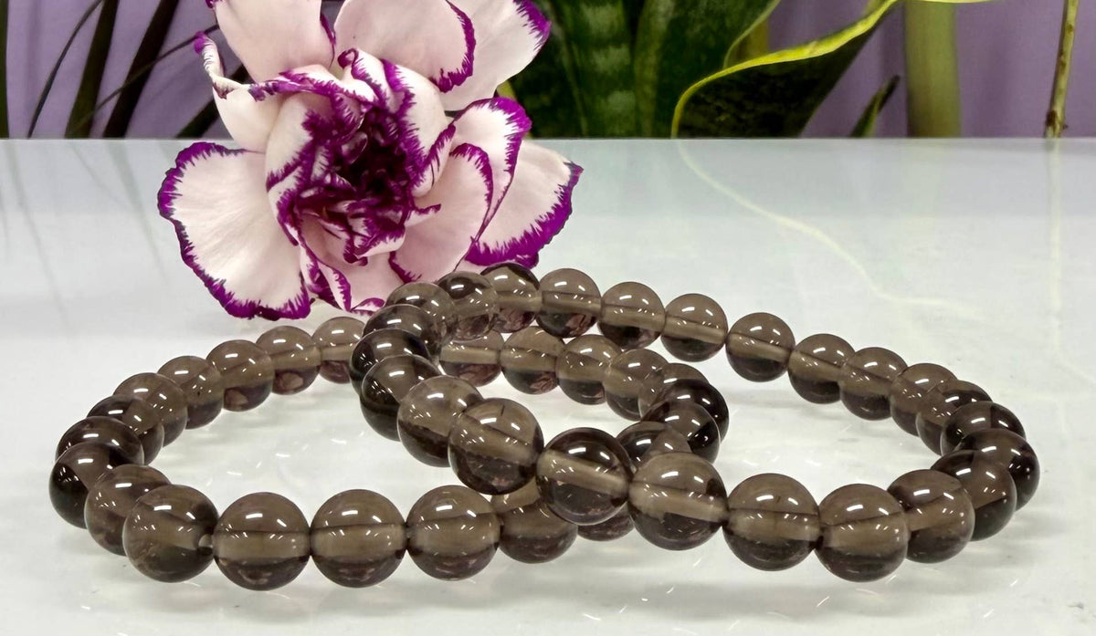 Natural Ice Obsidian 8mm Crystal Healing Stretch Bracelet