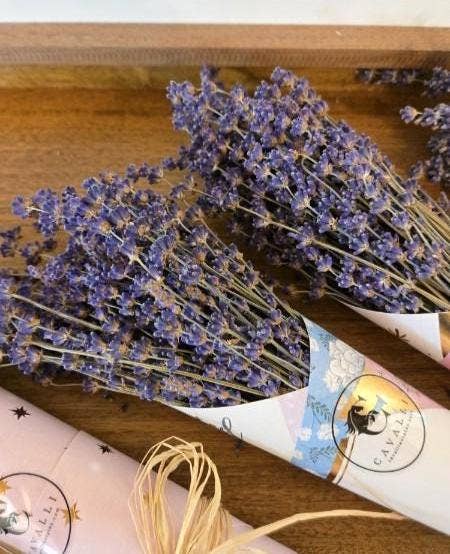 Lavender Posy Bouquet - Farm-Grown Dried Lavender: Purple
