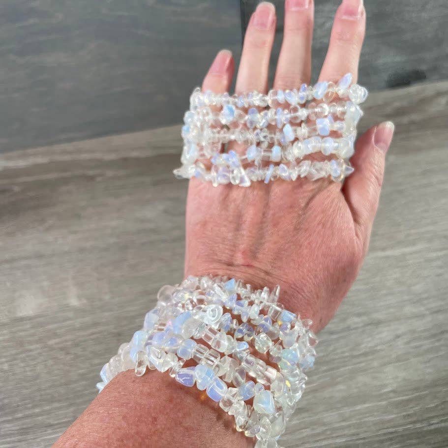 Gemstone Chip Bracelets – Common Crystals in Bulk Wholesale: Rose Quartz