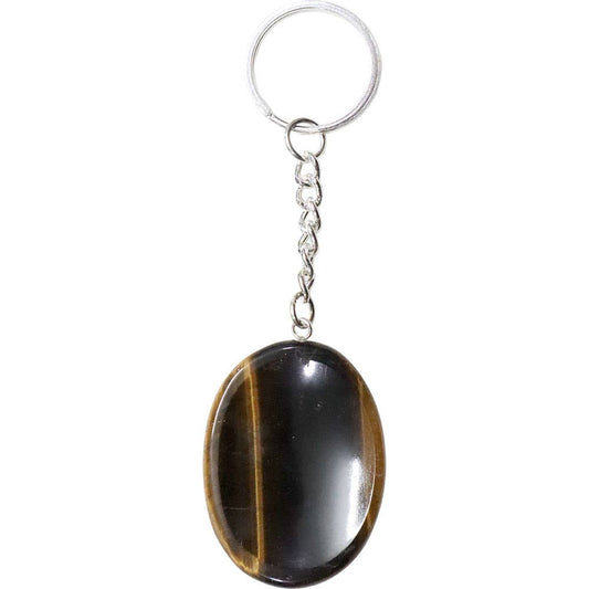 Worry Stone Key Chain - Tiger Eye (Each)