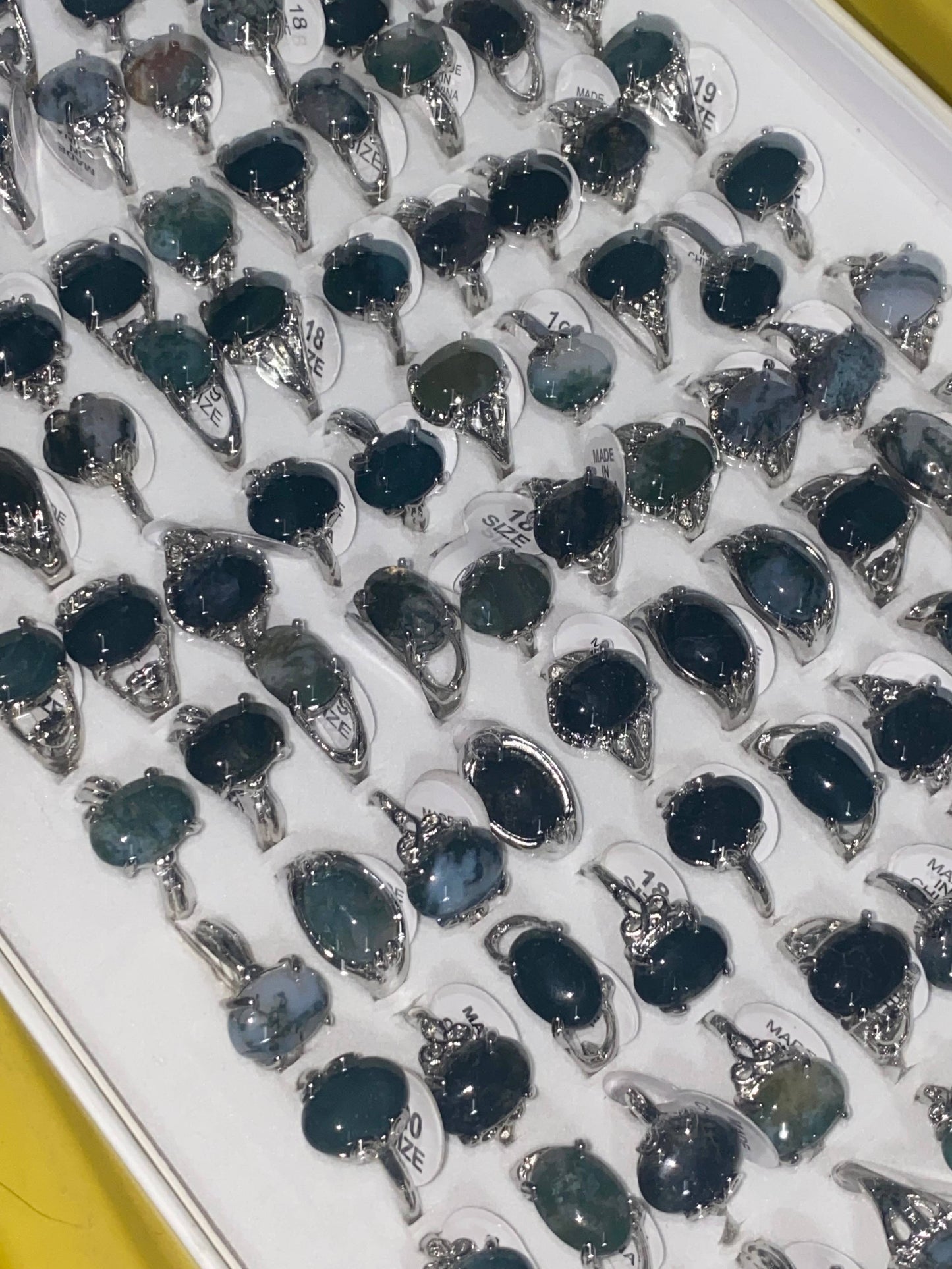 Bulk Crystal Rings Rings Bulk Set Crystal Rings Fitted: Mix