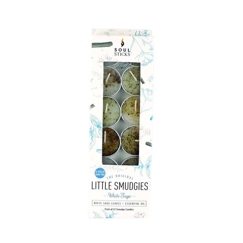 Soy Smudge Candle, White Sage - Little Smudgies (12 pk.)