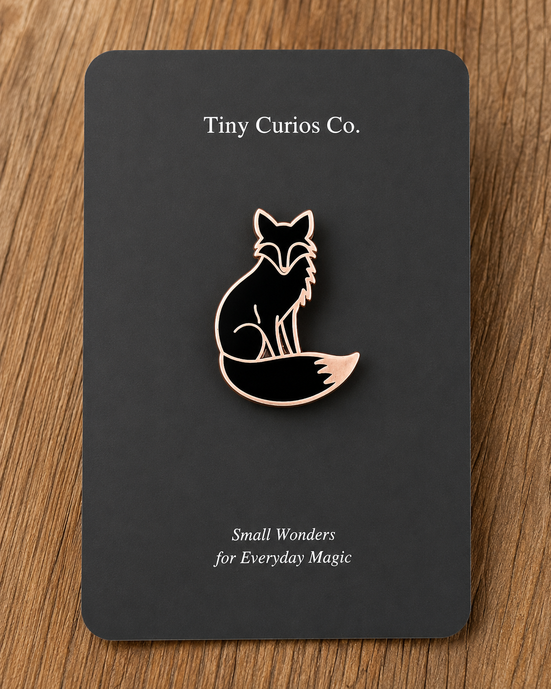 Copper Moon Fox Pin