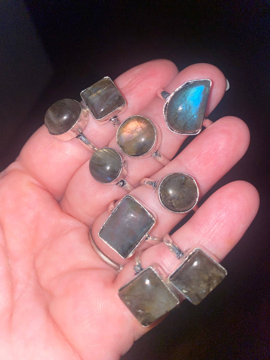 Labradorite Rings Fitted