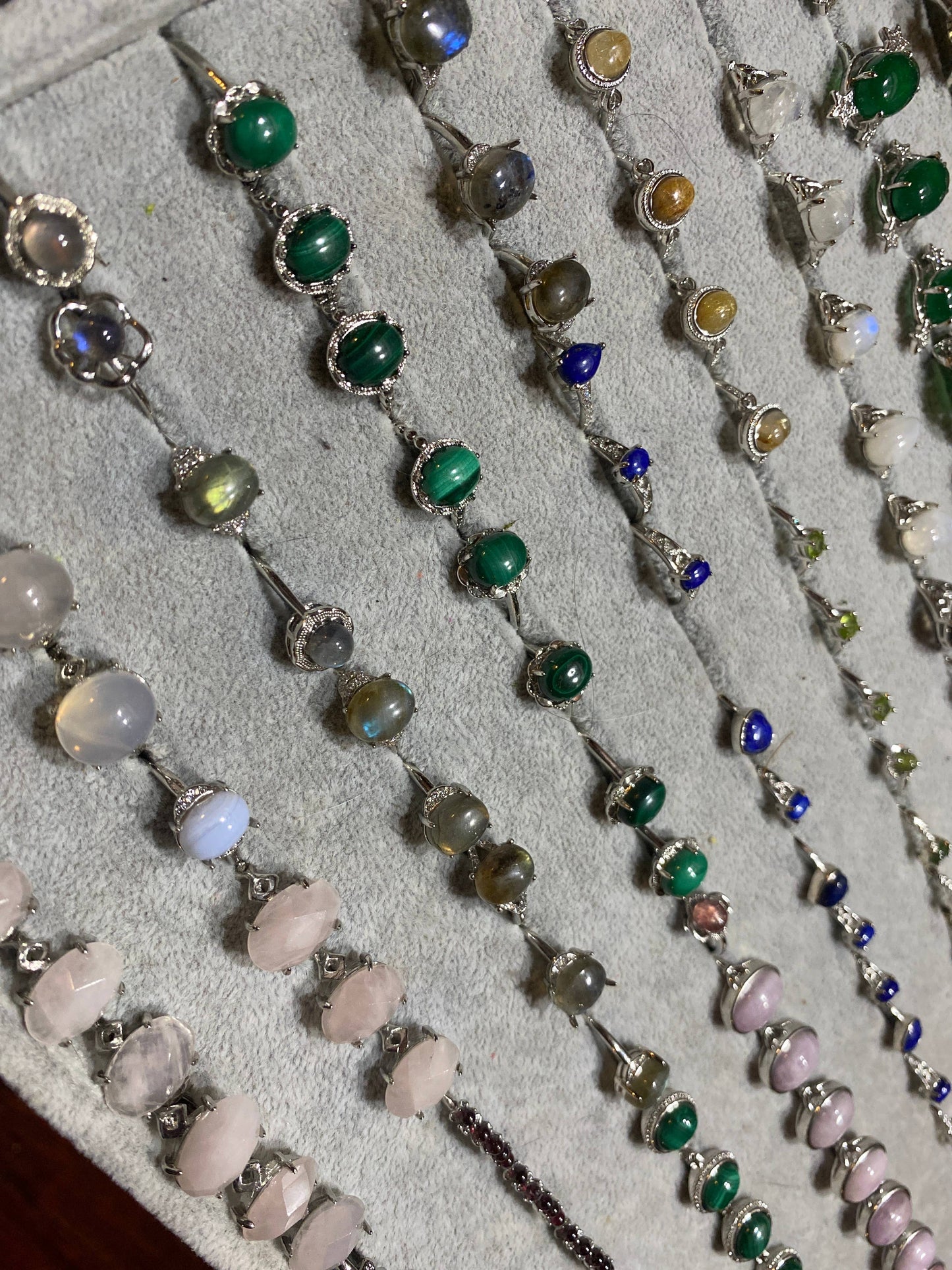 Silver Plated Adjustable Rings Assorted Rings Bulk Lot