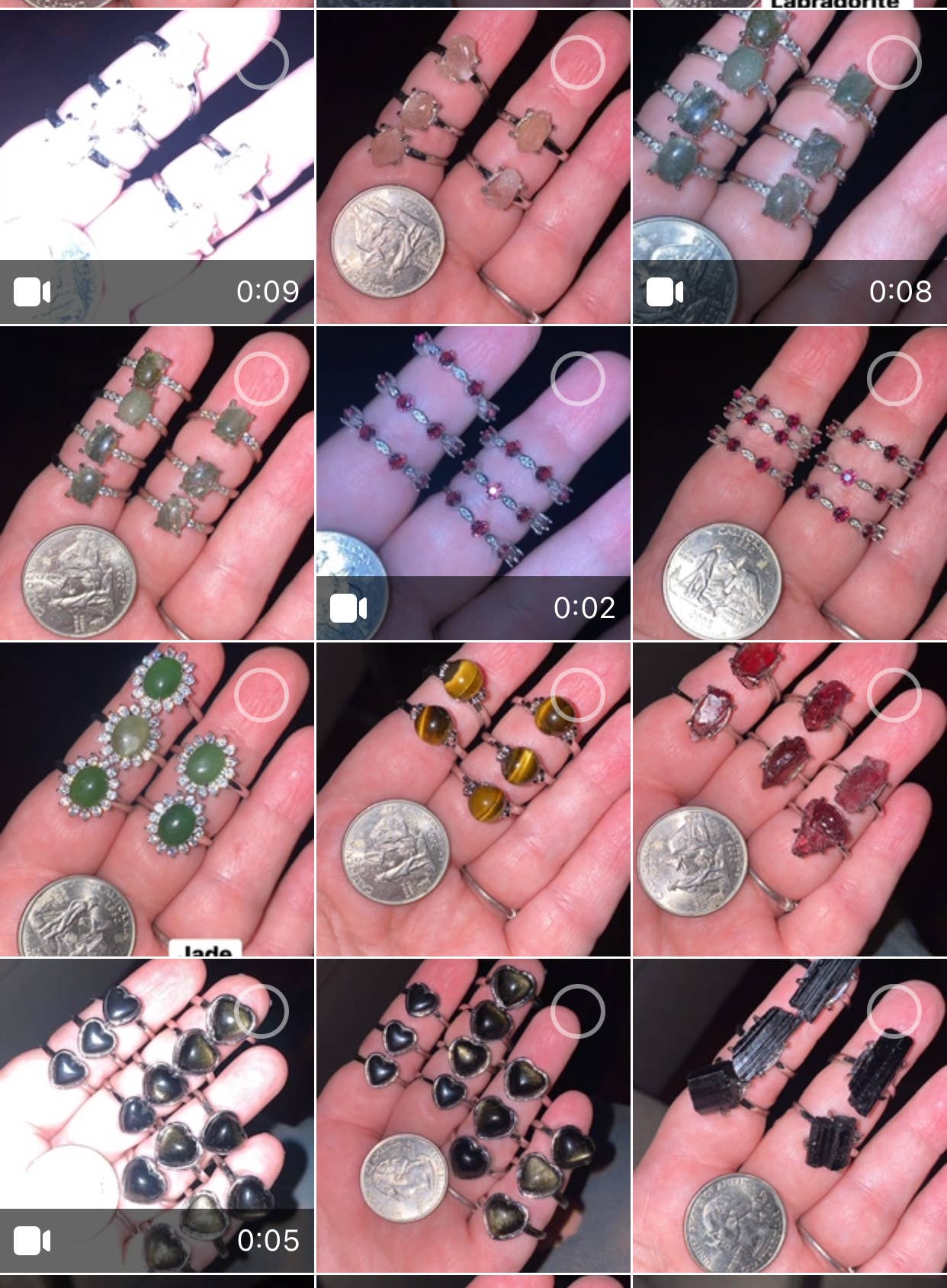 Silver Plated Adjustable Rings Assorted Rings Bulk Lot