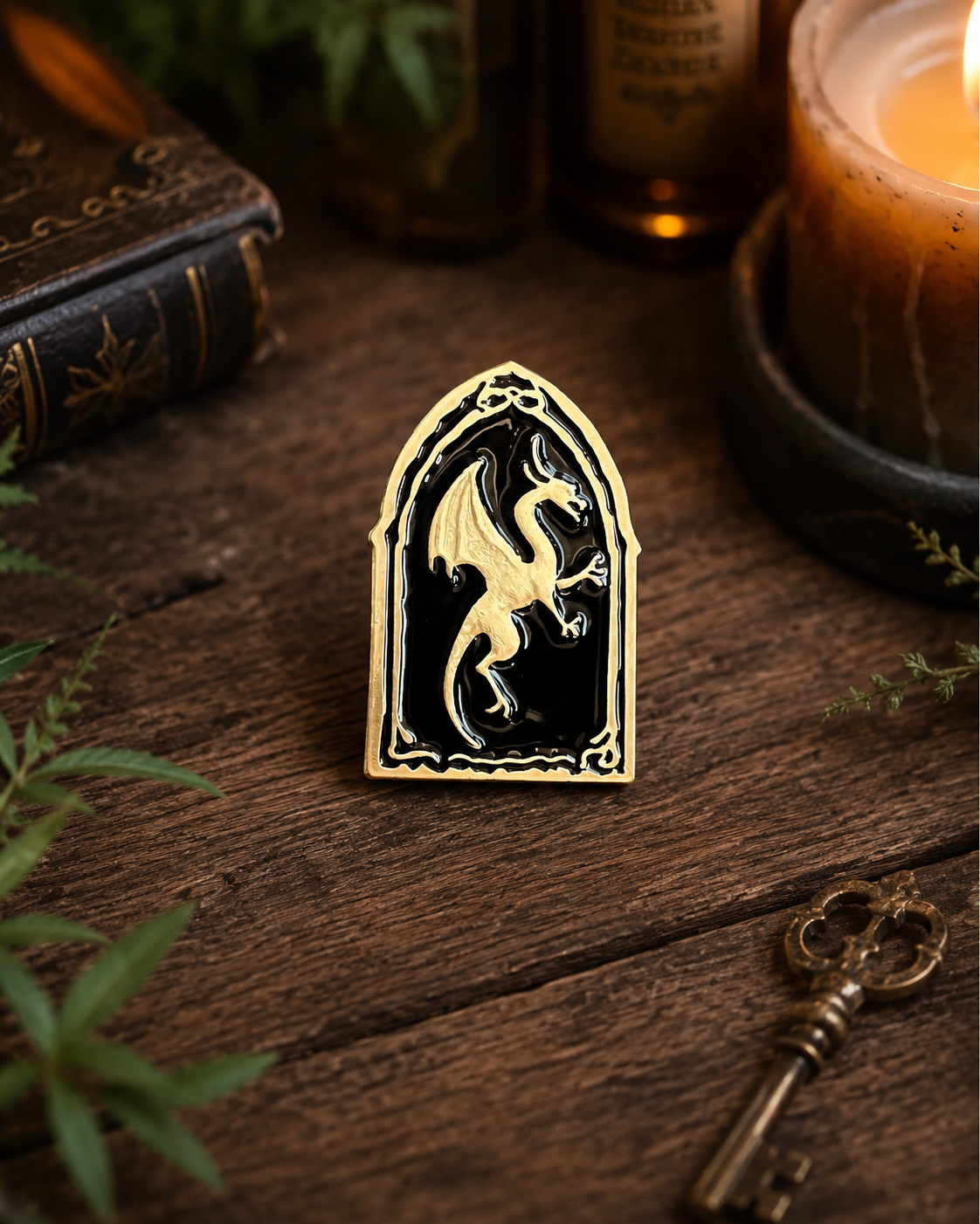 Ancient Wyvern Crest Pin