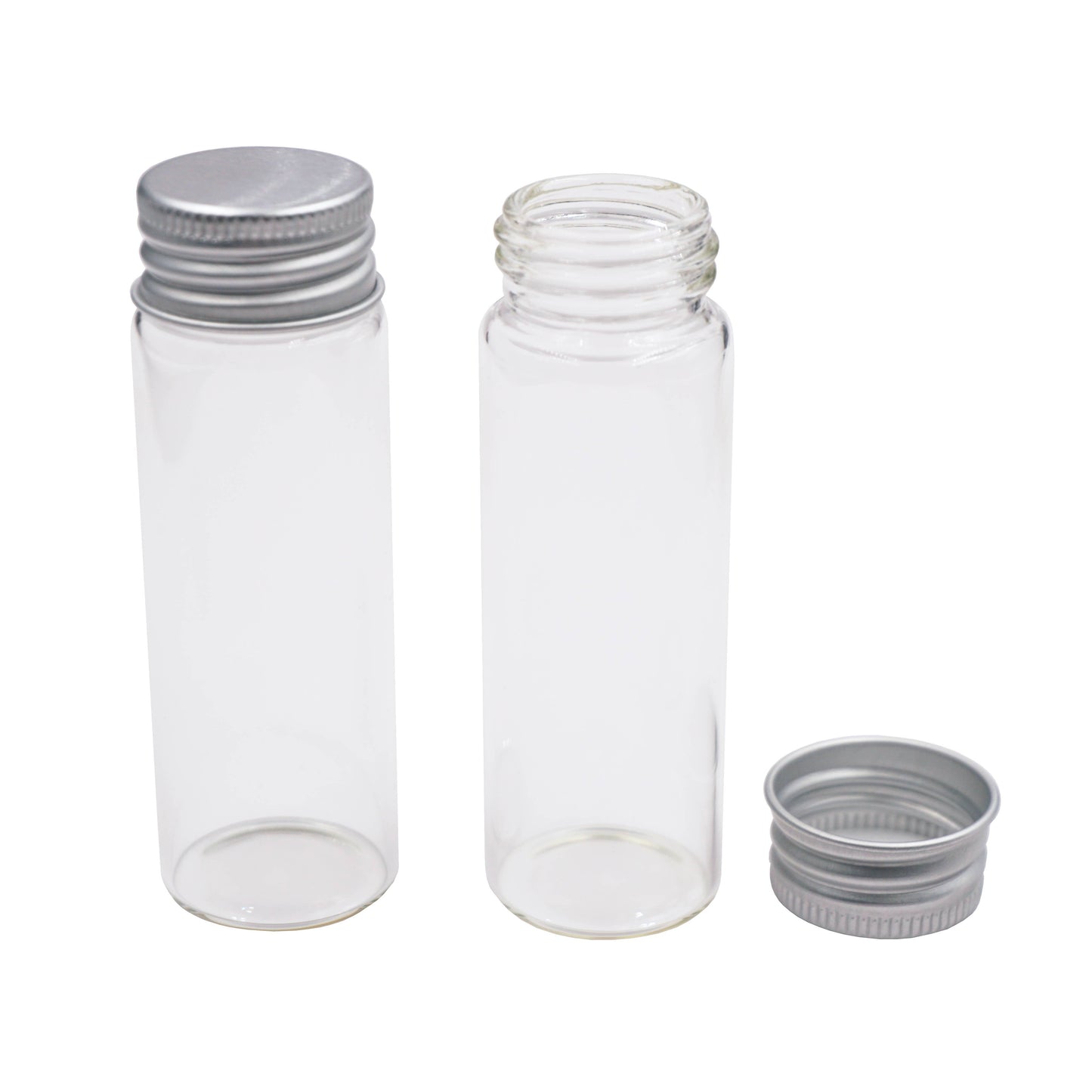 Small Glass Bottle w/ Screw Cap: BO-025 1.6cm x 4cm (6-ct)