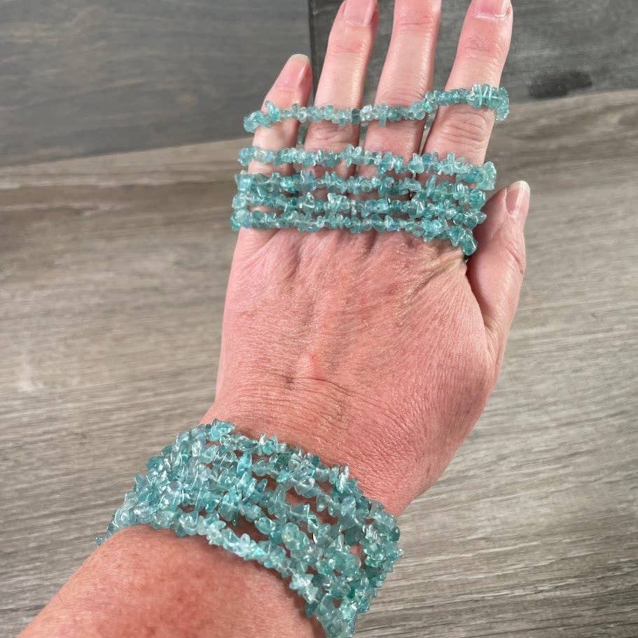 Gemstone Chip Bracelets – Premium Stones Crystal Jewelry: Amethyst