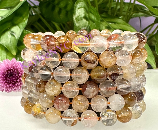Natural Golden Healer 8mm Crystal Healing Stretch Bracelet