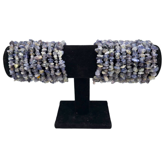 1 pc Iolite Chip Bracelets - Premium Grade-A