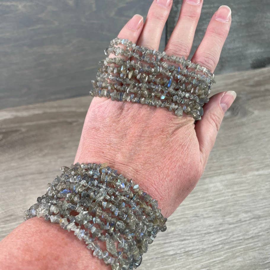 Gemstone Chip Bracelets – Common Crystals in Bulk Wholesale: Moss Agate