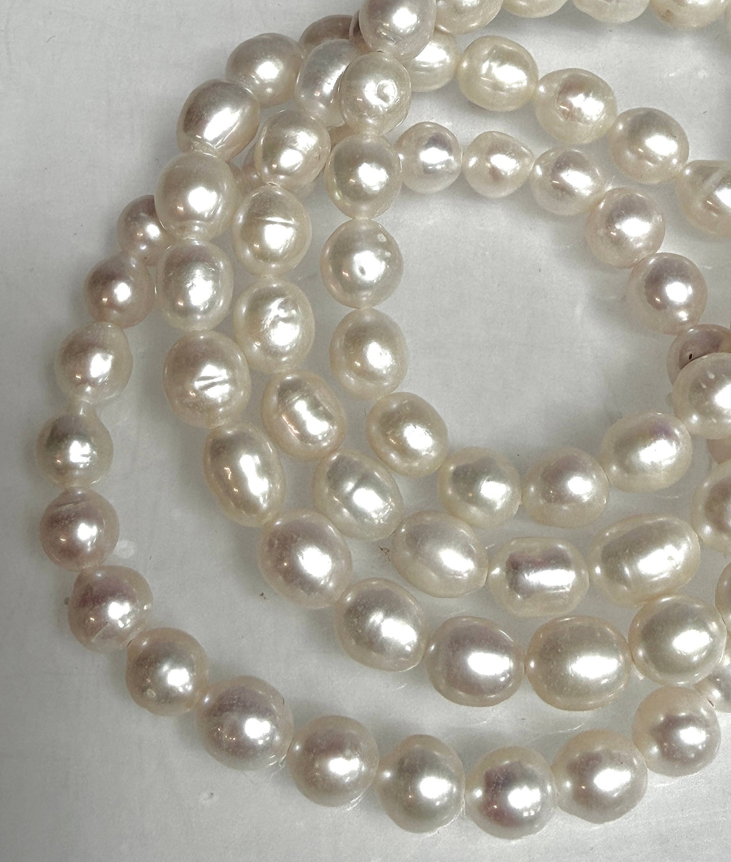Natural Freshwater Pearl Stretch bracelets 7mm 7.5”