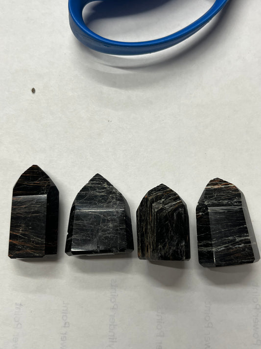 Black Tourmaline Towers - 2 Inch