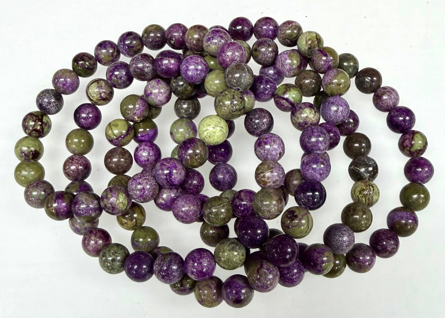 Natural Atlantisite 8mm Crystal Healing Stretch Bracelets