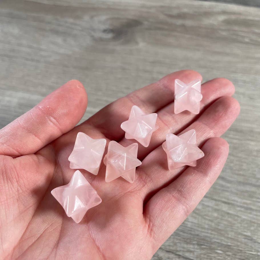 Gemstone Merkaba Star Sacred Geometry Crystal – 1/2 Inch: Obsidian