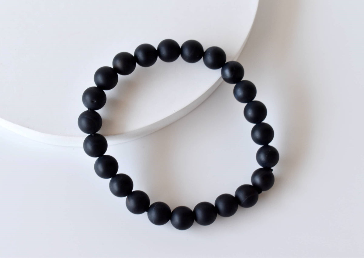 Healing Bracelet | Matt Black Onyx | Gemstone Bracelet: 8mm