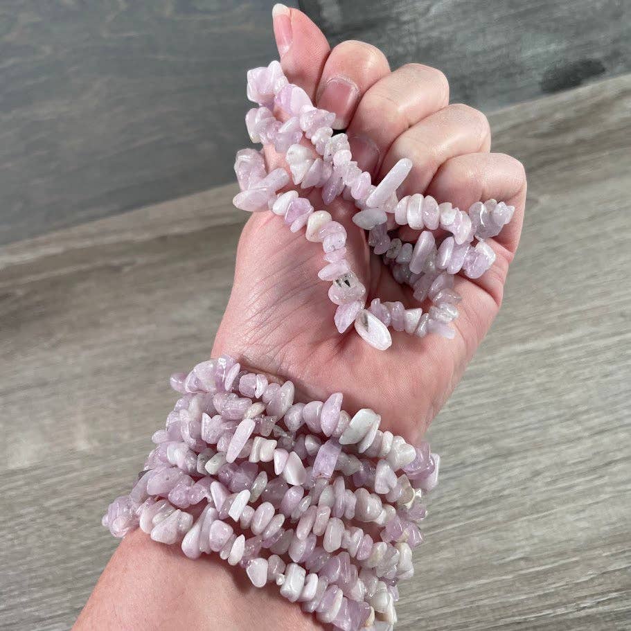 Gemstone Chip Bracelets – Premium Stones Crystal Jewelry: Amethyst