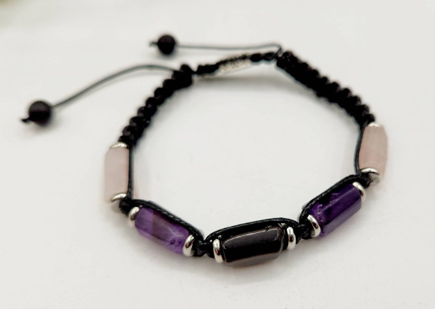 ANXIETY SUPPORT-Unisex/Men's Adjustable Bracelet 8"-9.5"L: OPTION #1: Bracelets Only