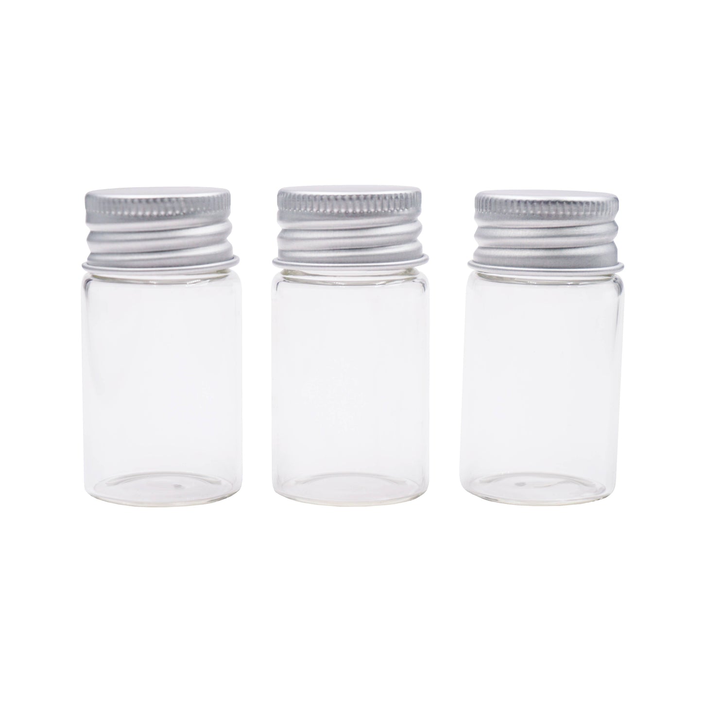 Small Glass Bottle w/ Screw Cap: BO-025 1.6cm x 4cm (6-ct)