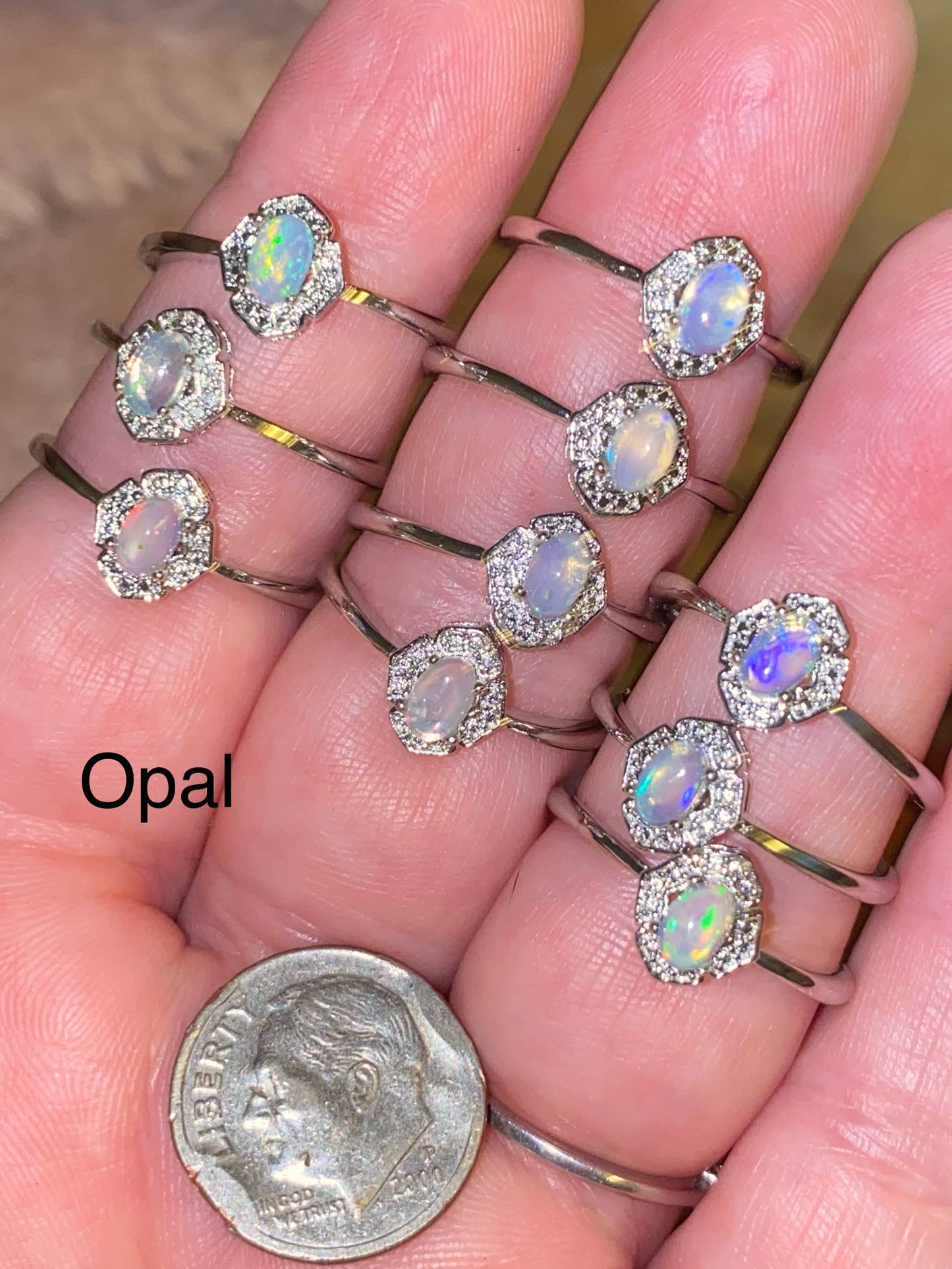 Silver Plated Adjustable Rings Assorted Rings Bulk Lot
