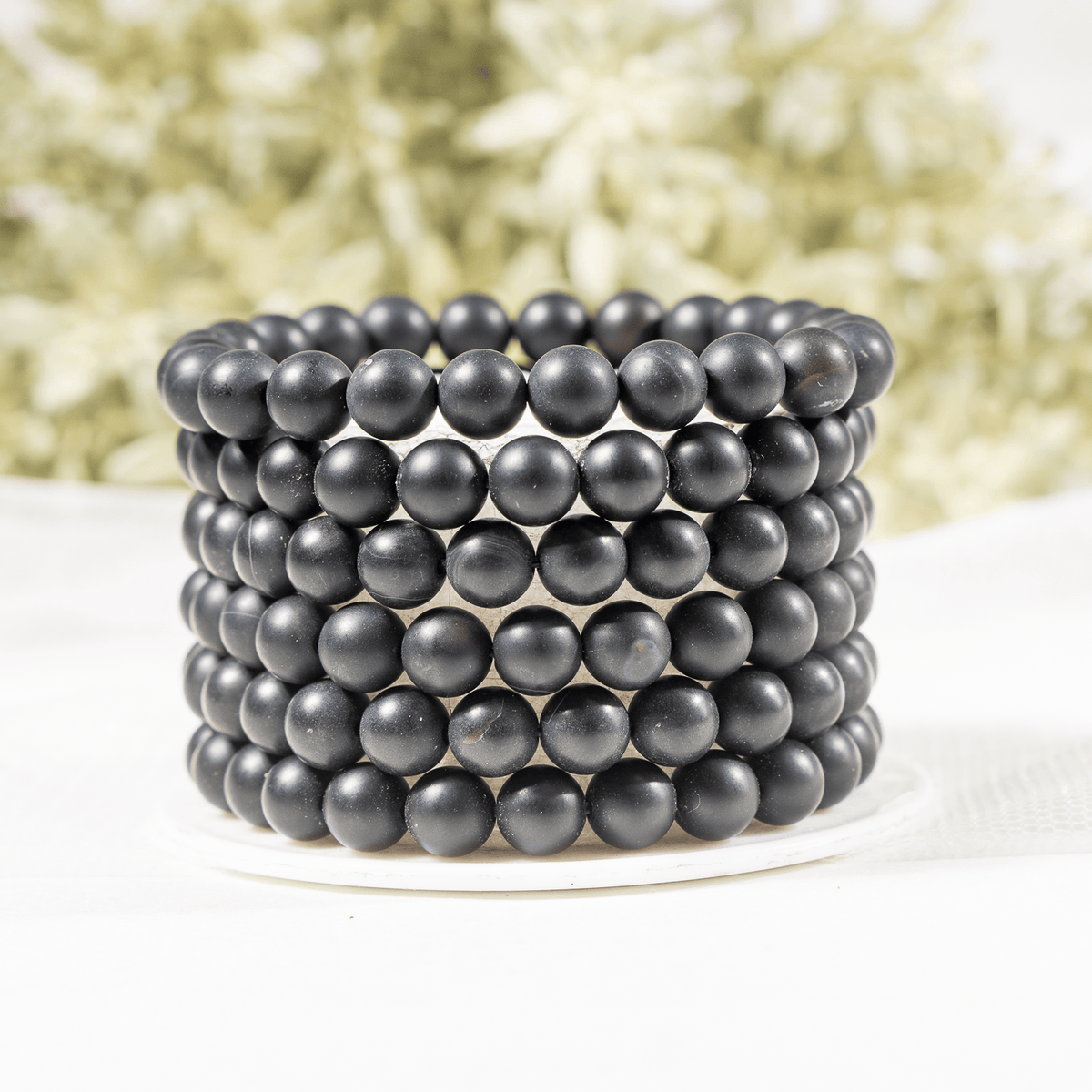 Healing Bracelet | Matt Black Onyx | Gemstone Bracelet: 8mm