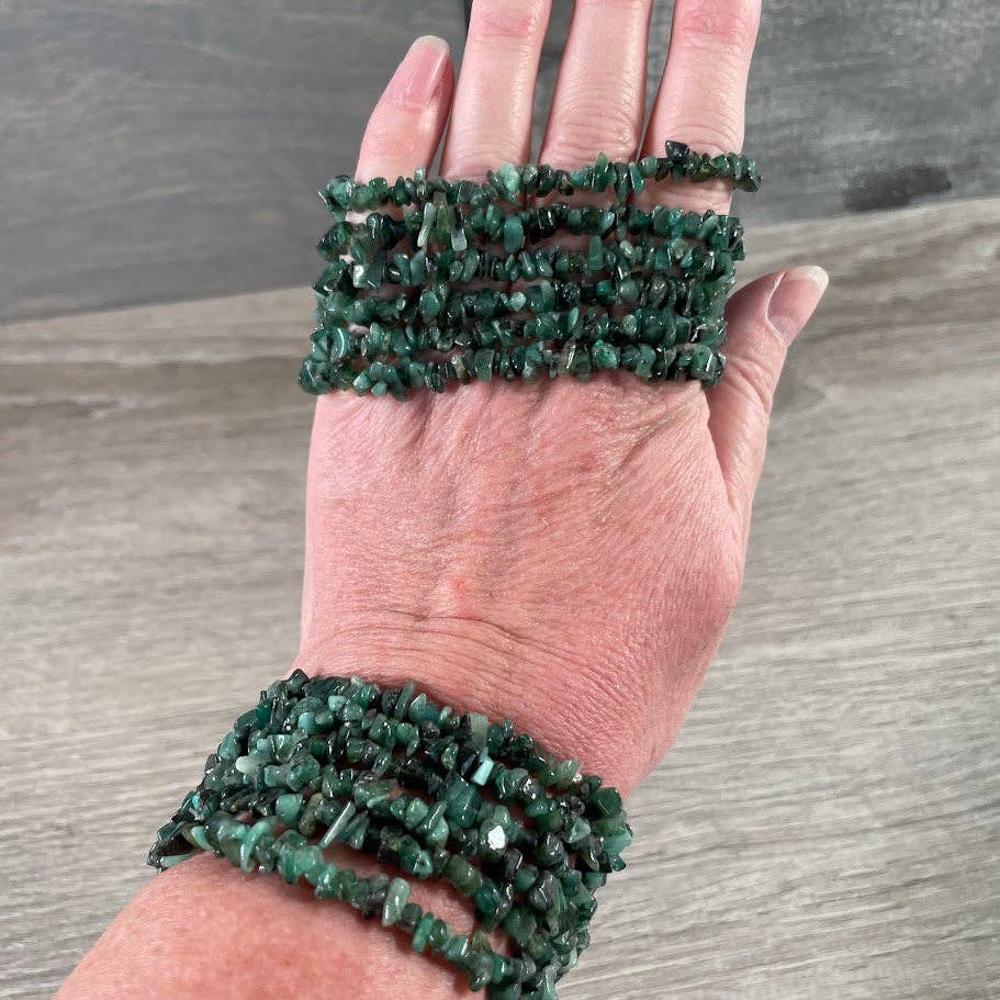Gemstone Chip Bracelets – Premium Stones Crystal Jewelry: Amethyst