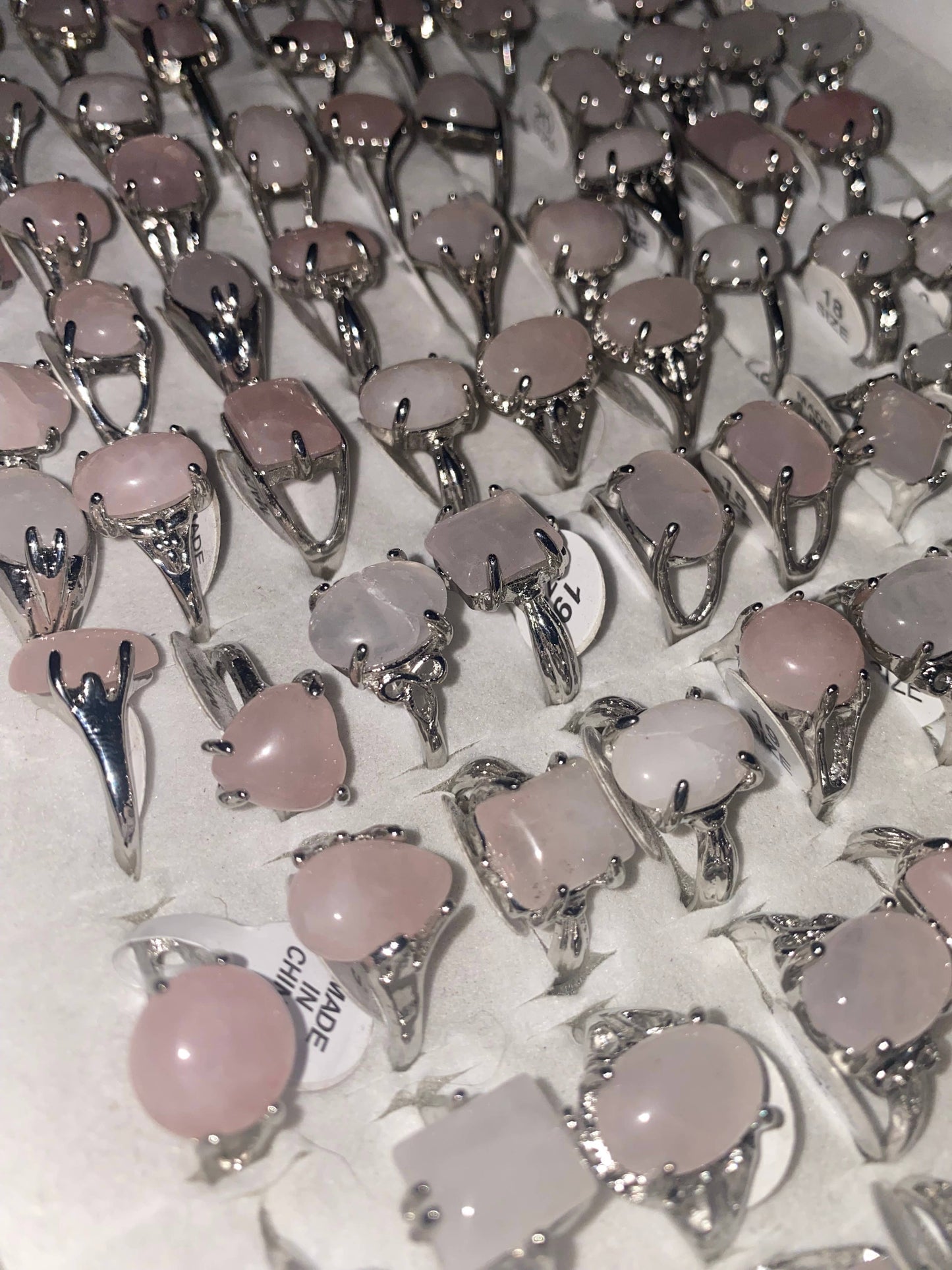 Bulk Crystal Rings Rings Bulk Set Crystal Rings Fitted: Mix