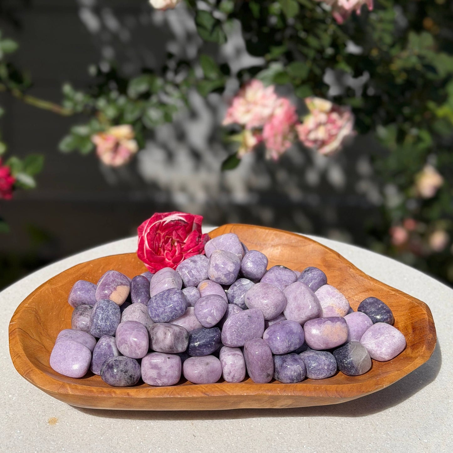 Wholesale Lot – 2 lbs Natural Lepidolite Tumble Crystals