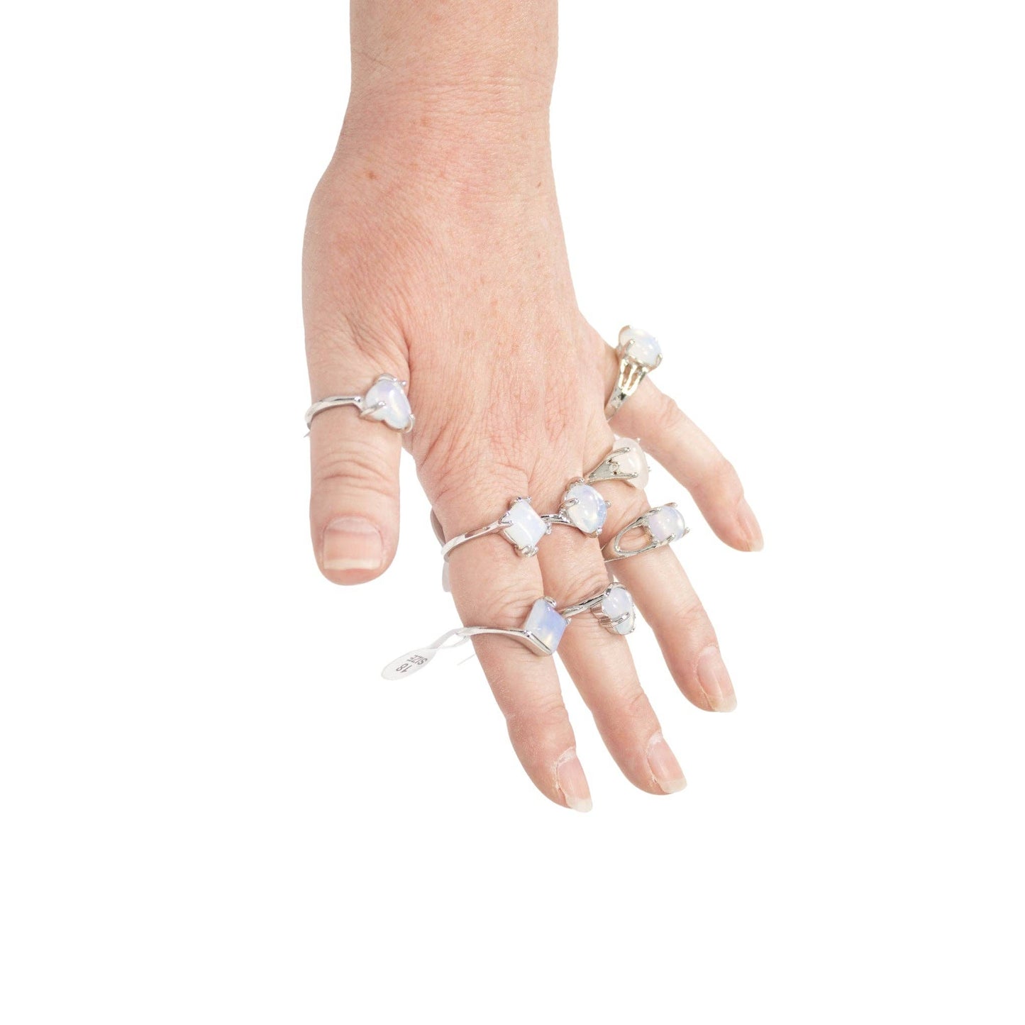 Gemstone Rings Assortment – 100 or 50 Mixed Stone Rings: Assorted Lg 50