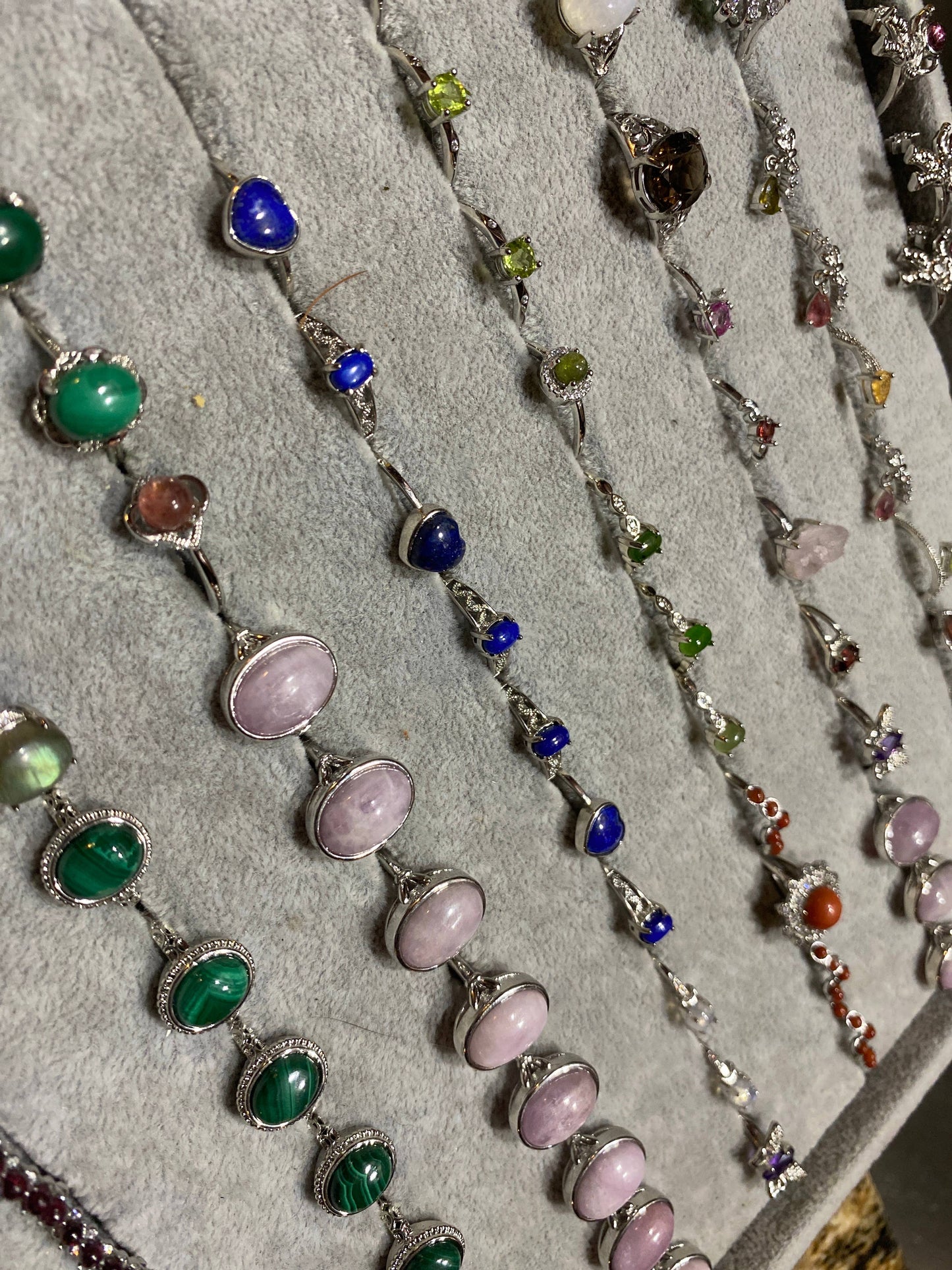 Silver Plated Adjustable Rings Assorted Rings Bulk Lot